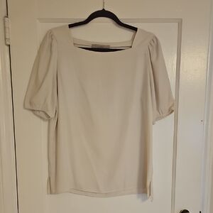 Elegant Cream Women's Top